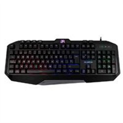 TECLADO GAMER BALAM RUSH GUNFIRE KG330 / ALAMBRICO USB / ILUMINACION LED / MULTIMEDIA / ESPAÑOL / 117 TECLAS / NEGRO / BR-929639