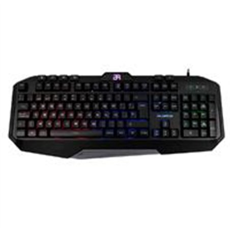 TECLADO GAMER BALAM RUSH GUNFIRE KG330 / ALAMBRICO USB / ILUMINACION LED / MULTIMEDIA / ESPAÑOL / 117 TECLAS / NEGRO / BR-929639