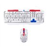 TECLADO/MOUSE ALAMBRICO NASA BY TECHZONE NS-GC02 LED RGB BLANCO