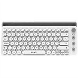 TECLADO ACTECK UNY COMP TI685 / INALAMBRICO / DUAL / MULTIDISPOSITIVO / TKL / ESPAÑOL / 88 TECLAS / BLANCO  / AC-934190