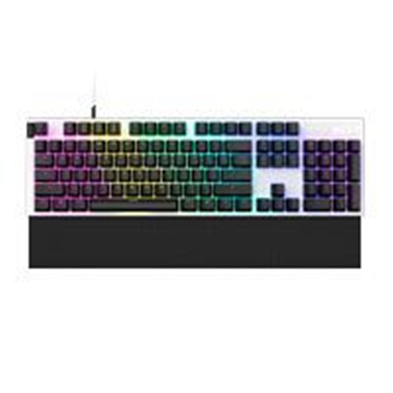 TECLADO ALAMBRICO / NZXT / BLANCO / FULL / USB / GAMER