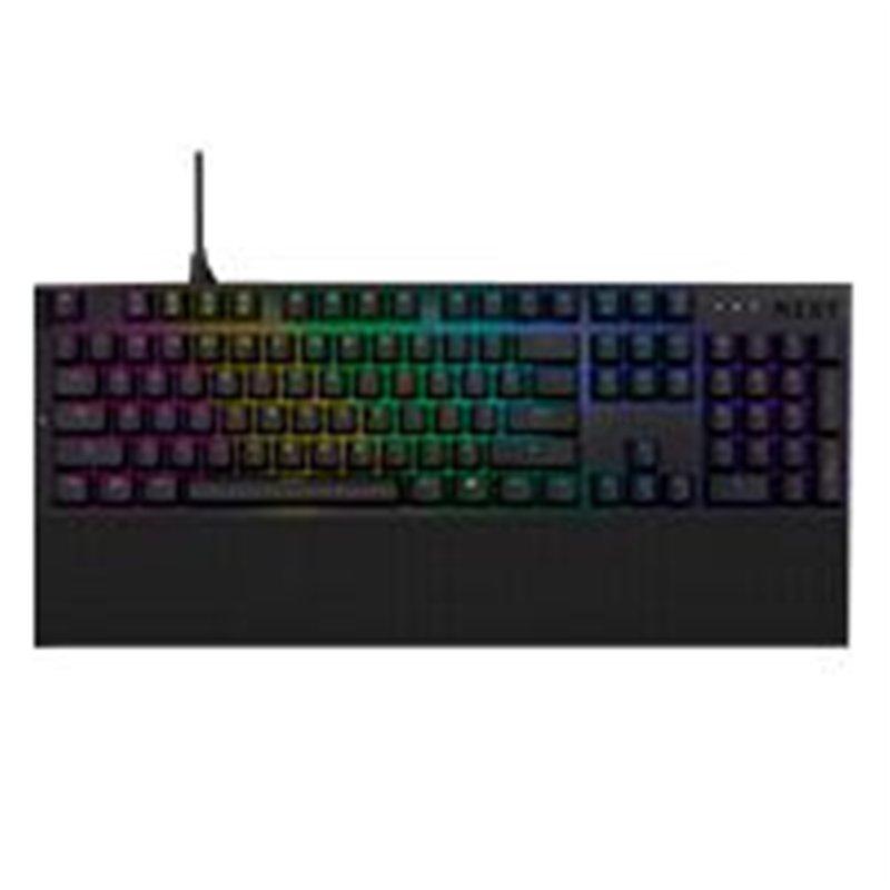 TECLADO ALAMBRICO / NZXT / NEGRO / FULL / USB / GAMER