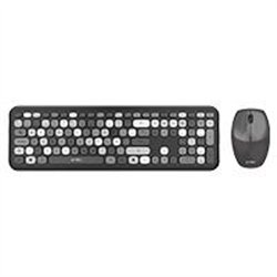 KIT ACTECK  TECLADO Y MOUSE INALAMBRICO CREATOR CHIC MK475 / 110 TECLAS / MEMBRANA / RATON OPTICO / USB 2.4 GHZ / 2 BOTONES SCRO