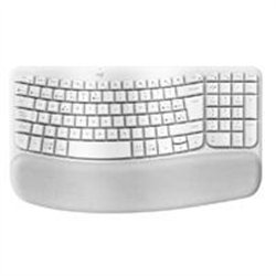 TECLADO LOGITECH WAVE KYES BLANCO INALAMBRICO ERGONOMICO EASY-SWITCH BLUETOOTH LOGI BOLT