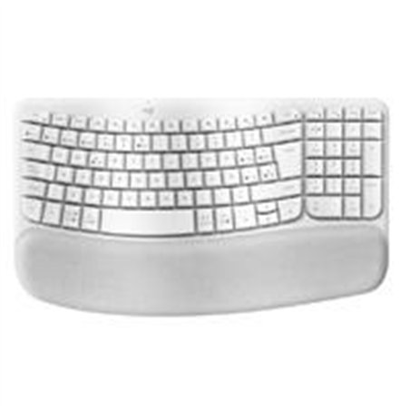 TECLADO LOGITECH WAVE KYES BLANCO INALAMBRICO ERGONOMICO EASY-SWITCH BLUETOOTH LOGI BOLT
