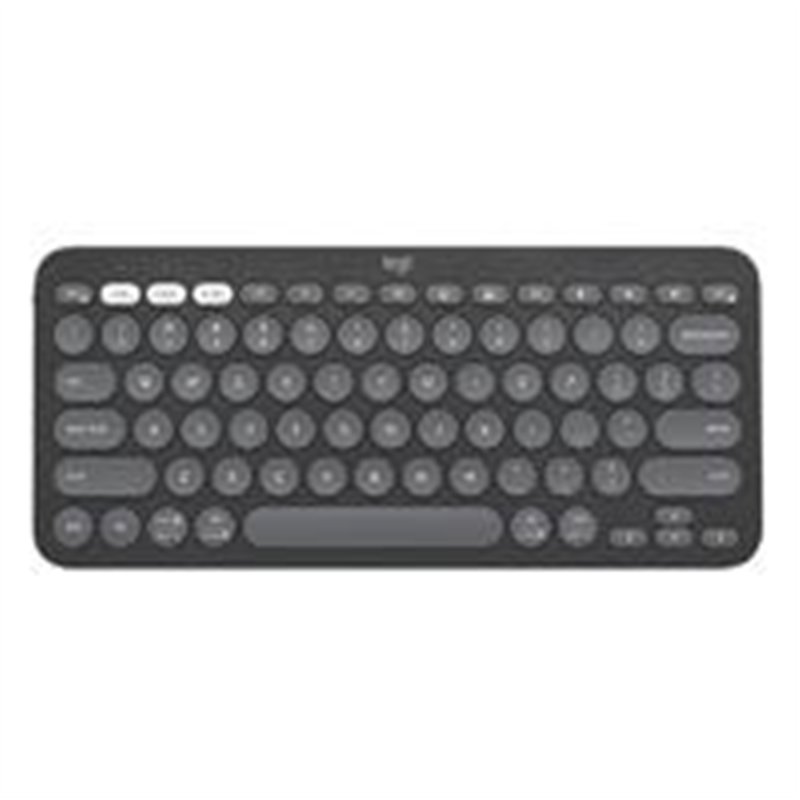 TECLADO LOGITECH PEBBLE KEYS 2 K380S GRAFITO INALAMBRICO EASY-SWITCH BLUETOOTH LOGI BOLT NO INCLUIDO. (ESPAÑOL)