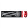 KIT DE TECLADO Y MOUSE INALÁMBRICO  MULTIMEDIA BROBOTIX ROJO