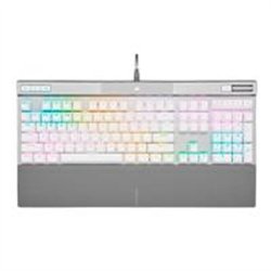 TECLADO CORSAIR K70 RGB PRO/ ÓPTICO-MECÁNICO/ LED RGB RETROILUMINADO /CORSAIR OPX/BLANCO/ TECLAS PBT BLANCAS/ (CH-910951A-NA)