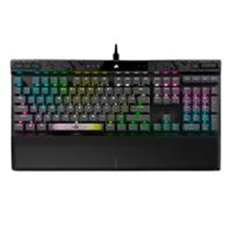 TECLADO CORSAIR K70 MAX RGB/MAGNÉTICO-MECÁNICO/ LED RGB RETROILUMINADO/ CORSAIR MGX /GRIS/TECLAS PBT NEGRAS/ (CH-910961G-NA)