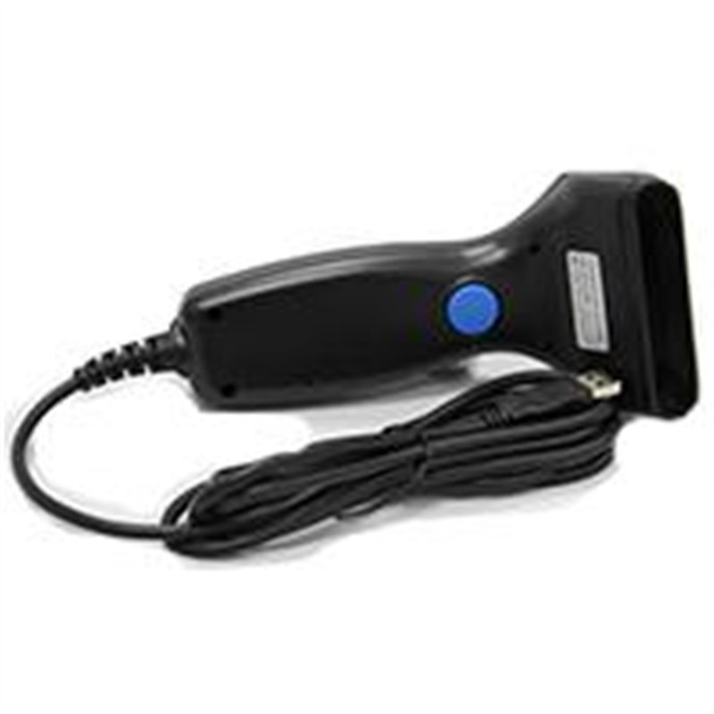 LECTOR DE CODIGO DE BARRAS EC LINE EC-CD-8100, NEGRO, CCD, USB, 1D, 100 LECTURAS POR SEGUNDO, UNIDIRECCIONAL, ALCANCE 50 MM