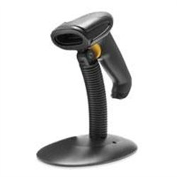 LECTOR DE CODIGOS DE BARRA GHIA GSLB1 / 1D / LASER / USB / CON BASE / NEGRO