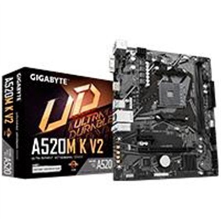 MB GIGABYTE A520 AMD S-AM4 3A GEN/2XDDR4 3200/HDMI/DVI/VGA/4XUSB 3.2/M.2/MICRO ATX/GAMA BASICA
