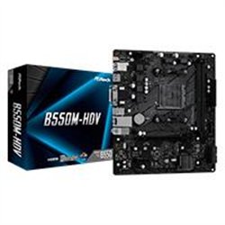 MB ASROCK B550M HDV AMD AM4/64 GB DDR4 4733+(OC)/1 PCIE 4.0 X 16/1 PCIE 3.0 X 1/1 HYPER M.2/4 SATA3/6 USB 3.2/5 USB 2.0/HDMI 2.1