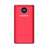 BATERIA DE RESPALDO ADATA POWER BANK P20000QCD 20000MAH/2 USB A/ 1 USB C/INDICADOR DE CARGA DIGITAL COLOR ROJO(AP20000QCD-DGT-CR