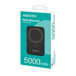 BATERIA DE RESPALDO ADATA POWER BANK MAGNÉTICO R050 5000 MAH USB -C CARGA INALÁMBRICA COLOR NEGRO (PR050-11BK)