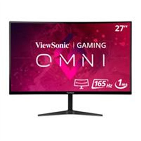 MONITOR VIEWSONIC ENTRETENIMIENTO Y JUEGOS, VX2718-2KPC-MHD, CURVO 1500R, 2560  X 1440, WQHD, 165HZ ACTUALIZACION, 1 MS TIEMPO D