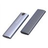 CARCASA ENCLOSURE QUARONI PARA M.2 NVME / COMPATIBILIDAD 2280 / CABLE USB C / ALUMINIO
