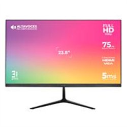 MONITOR ACTECK CAPTIVE VIVID SP240 / 23.8 PUL / PLANO / FULL HD / 75 HZ / BOCINAS INTEGRADAS / 5 MS / IPS / HDMI + VGA + DC / SO