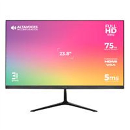 MONITOR ACTECK CAPTIVE VIVID SP240 / 23.8 PUL / PLANO / FULL HD / 75 HZ / BOCINAS INTEGRADAS / 5 MS / IPS / HDMI + VGA + DC / SO