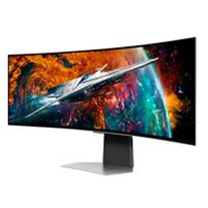 MONITOR LED SAMSUNG 49 PULGADAS, WIDESCREEN, 5120 X1440, ODYSSEY OLED G9 G95SC, COLOR SILVER, 1 HDMI, 1 D. PORT, USB HUB, WIFI, 