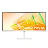 MONITOR LED SAMSUNG 34 PULGADAS,WIDESCREEN, WQHD 3,440 X 1,440, HDMI 1, D. PORT 1, 100HZ, 5MS, BLANCO, BOCINAS, CURVO, 1000R, TH