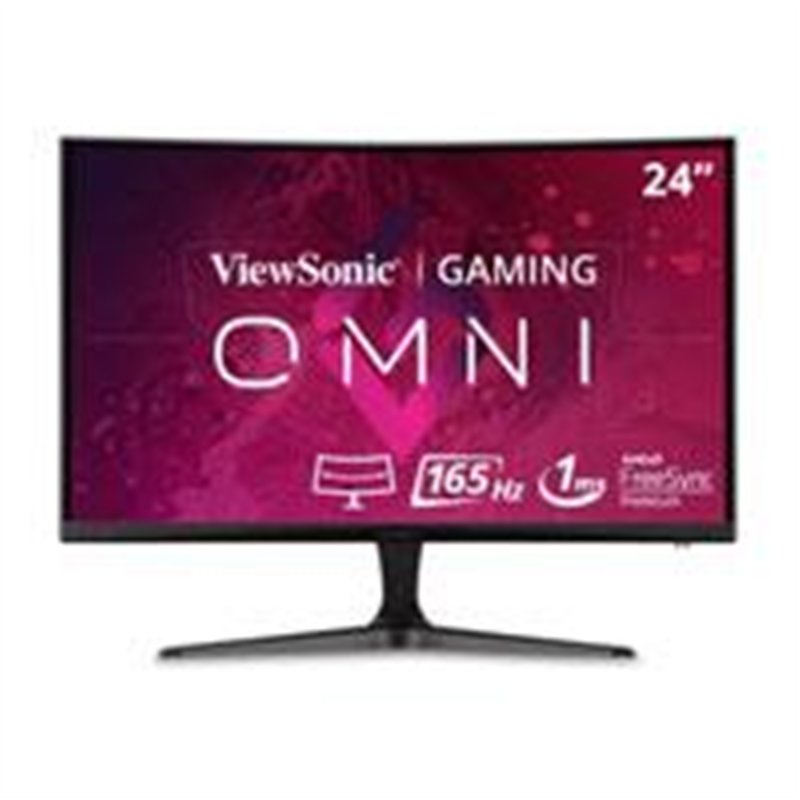 MONITOR LED VIEWSONIC GAMER 24 PULGADAS / FULL HD 1920X1080P / HDMI / DISPLAY PORT/ FREESYNC / CURVO 1500R / 165 HZ / 1 MS /BOCI