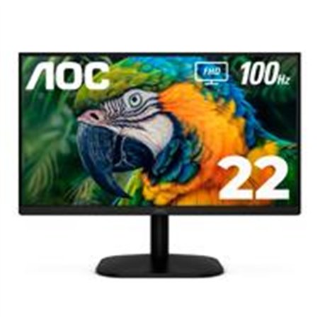 MONITOR LED AOC 22B2HM2 / COLOR NEGRO / PANEL VA 21.5 / HDMI Y VGA / ASPECTO 16:9 / TIEMPO DE RESPUESTA 4MS / VESA 100X100 MM / 