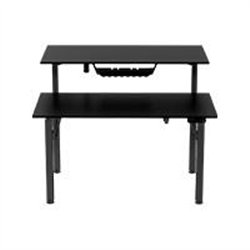 ESCRITORIO ACTECK ERGO DESK V2 ED727/ ERGONOMICO DOBLE / CONTROL INTELIGENTE / ALTURA AJUSTABLE / HASTA 80 KG ESTATICO / NEGRO /