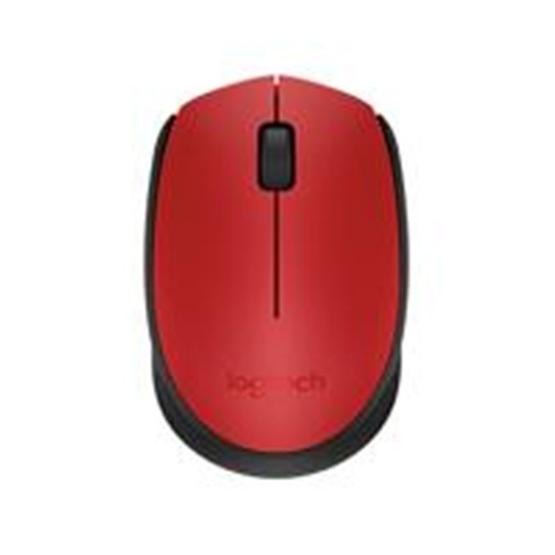 MOUSE LOGITECH M170 RED-K OPTICO INALAMBRICO MINI RECEPTOR USB PC/MAC/CHROME.
