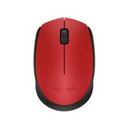 MOUSE LOGITECH M170 RED-K OPTICO INALAMBRICO MINI RECEPTOR USB PC/MAC/CHROME.