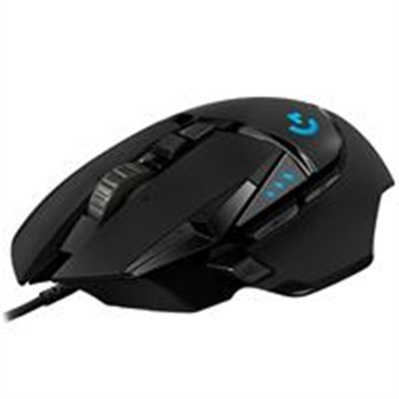 MOUSE GAMING LOGITECH G502 HERO NEGRO ALAMBRICO USB LIGHTSYNC RGB 16K DPIS