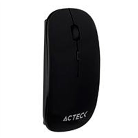 MOUSE ACTECK OPTIMIZE MI240 / INALAMBRICO / RECEPTOR USB / OPTICO / 1600 DPI AJUSTABLE / NEGRO / AC-928885