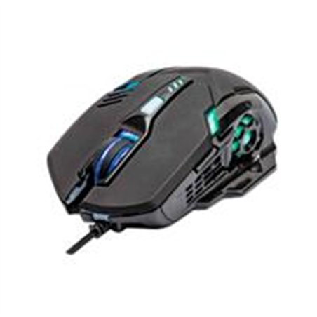 MOUSE OPTICO,MANHATTAN,179256, GAMING 6 BOTONES, NEGRO