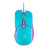 MOUSE OPTICO OCELOT GAMING OCM CANDY BLUE / RGB / 7200 DPI AJUSTABLES / 7 BOTONES / USB / AZUL CON MORADO