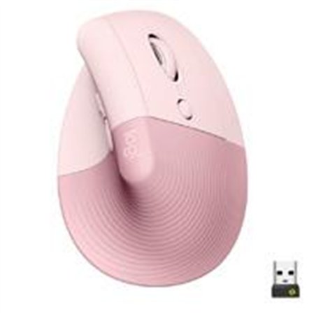 MOUSE LOGITECH LIFT VERTICAL ERGO OPTICO INALAMBRICO BT LOGI BOLT EASY-SWITCH ROSA