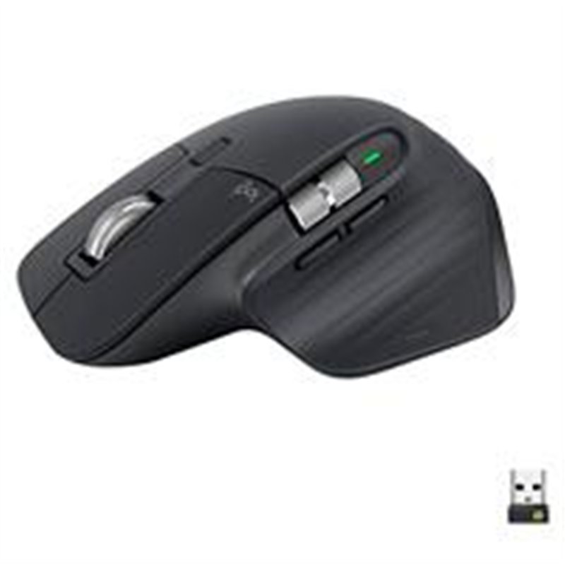 MOUSE LOGITECH MX MASTER 3S GRAFITO INALAMBRICO EASY SWITCH USB LOGI BOLT Y BLUETOOTH 8000 DPI ULTRA SILENCIOSO