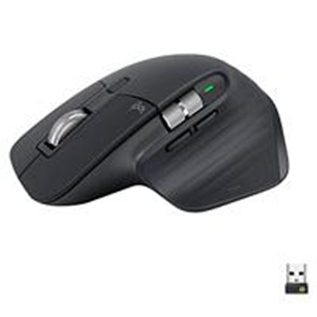 MOUSE LOGITECH MX MASTER 3S GRAFITO INALAMBRICO EASY SWITCH USB LOGI BOLT Y BLUETOOTH 8000 DPI ULTRA SILENCIOSO