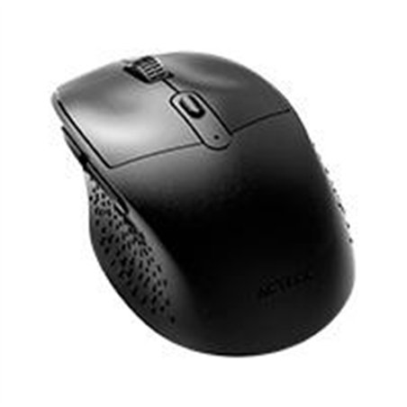 MOUSE ACTECK OPTIMIZE ERGO MI680 / INALAMBRICO / DUAL / RECEPTOR USB - BLUETOOTH / LASER / 1600 DPI / NEGRO / AC-934077