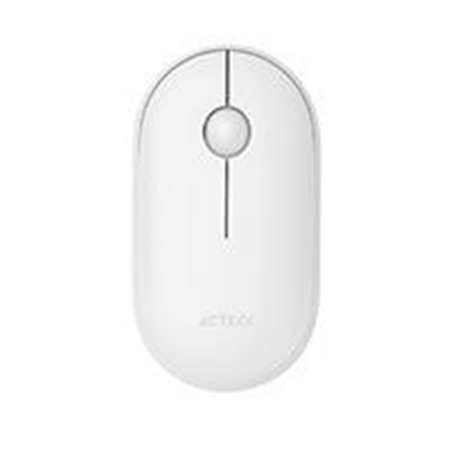 MOUSE ACTECK OPTIMIZE EDGE MI460 / INALAMBRICO / RECEPTOR USB / LASER / CLICK SILENCIOSO / 1500 DPI / BLANCO / AC-934114