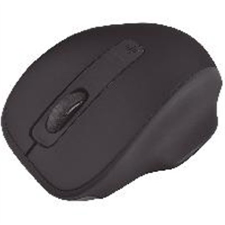MOUSE OPTICO QUARONI INALAMBRICO 4 BOTONES COLOR NEGRO CON AJUSTE DE DPI 1600/1200/800
