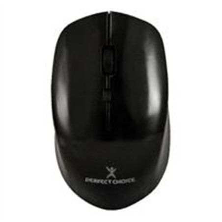 MOUSE INALAMBRICO 1600 DPI OPTICO CONECTOR USB PERFECT CHOICE ROOT PRO - NEGRO