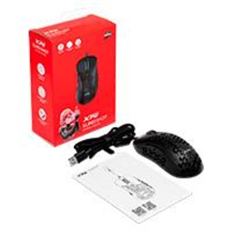 MOUSE XPG SLINGSHOT SWITCH OPTICO PIXART PMW 3360 400-12000 PPP 250 IPS 6 BOTONES USB TIPO A LED 4 MODOS DE ILUMINACION GAMER CO