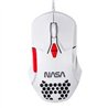 MOUSE GAMER NASA BY TECHZONE NS-GM04 ALAMBRICO LED RGB BLANCO 7 BOTONES HASTA 6400 DPIS