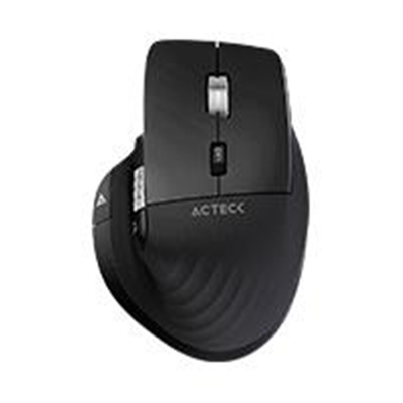 MOUSE ACTECK VIRTUOS PRO MI780 / VERTICAL / INALAMBRICO / DUAL BLUETOOTH + USB / RECARGABLE / SCROLL HORIZONTAL / OPTICO / 8 BOT