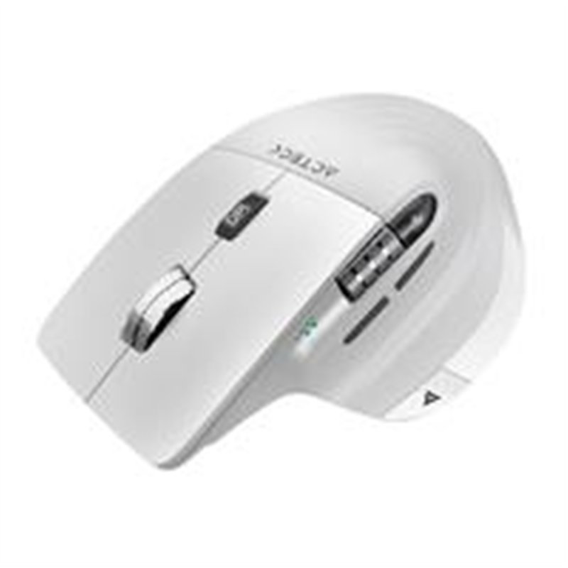 MOUSE ACTECK VIRTUOS PRO MI780 / VERTICAL / INALAMBRICO / DUAL BLUETOOTH + USB / RECARGABLE / SCROLL HORIZONTAL / OPTICO / 8 BOT