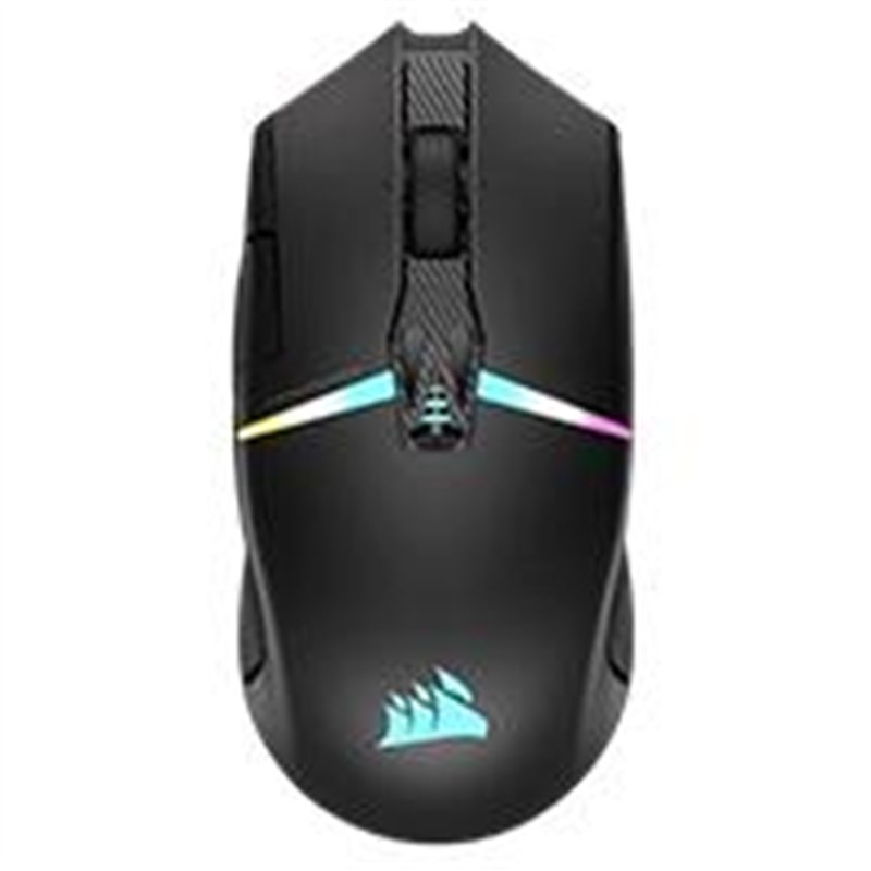 MOUSE CORSAIR NIGHTSABRE / GAMING / INALAMBRICO / RGB / LED / OPTICO / COLOR NEGRO / 26,000 DPI / COLOR NEGRO / GAMING / (CH-931