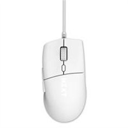 MOUSE GAMER NZXT LIFT 2 ERGO/BLANCO/ALAMBRICO/SENSOR PIXART PMW3395 / ERGONÓMICO / 100 MILLONES DE CLICKS / 26,000 DPI /GAMER