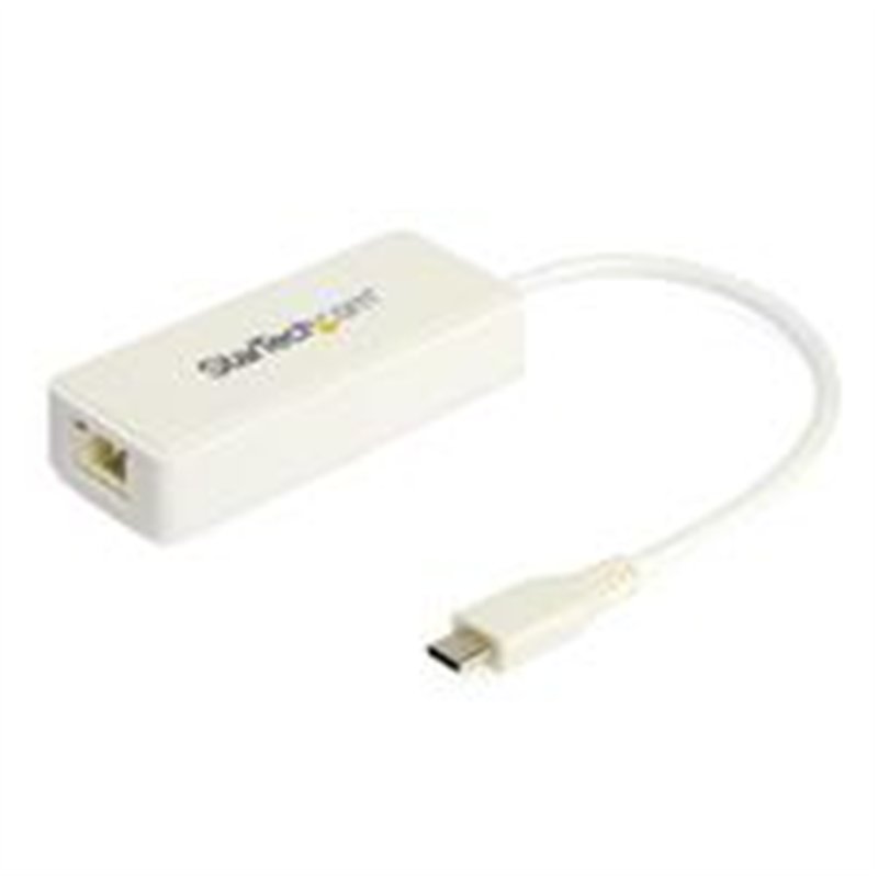 ADAPTADOR DE RED ETHERNET USB-C  CON PUERTO USB A - ADAPTADOR DE RED NIC ETHERNET RJ45 USB TIPO C USB 3.0/USB 3.1 BLANCO - START