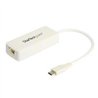 ADAPTADOR DE RED ETHERNET USB-C  CON PUERTO USB A - ADAPTADOR DE RED NIC ETHERNET RJ45 USB TIPO C USB 3.0/USB 3.1 BLANCO - START