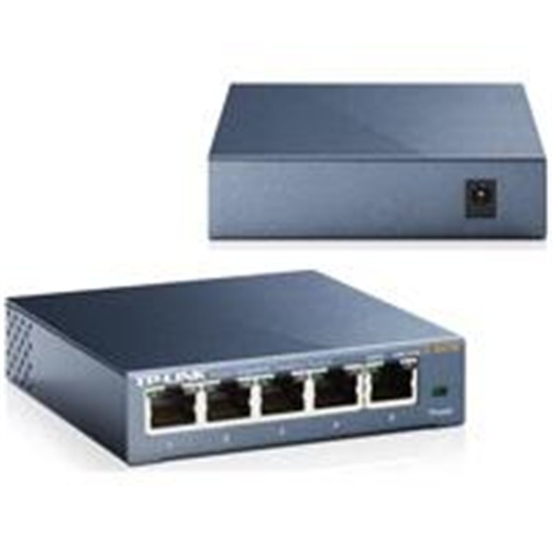 SWITCH | TP-LINK |TL-SG105 | 5 PUERTOS GIGABIT | NO ADMINISTRABLE | CARCASA METALICA | PARA ESCRITORIO | ESPECIFICACIONES VARIAN